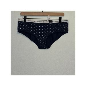 Torrid NWT 0X 0 hipster Miranda dot midnight navy